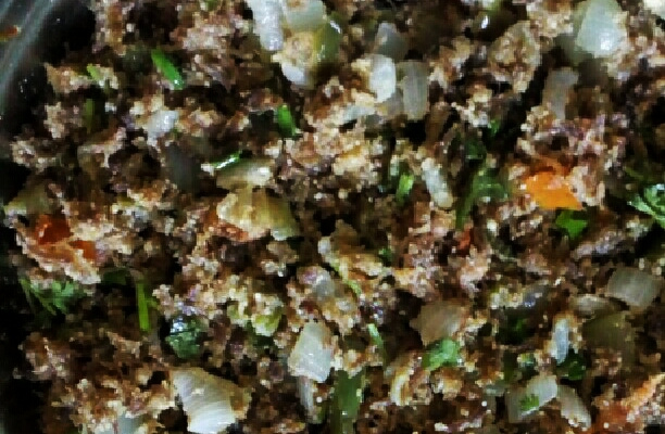 Paçoca de carne de sol da Cleo