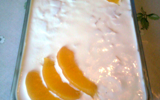 Pavê de Pêssego da Kell