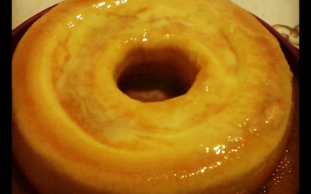 Bolo queijadinha de micro-ondas