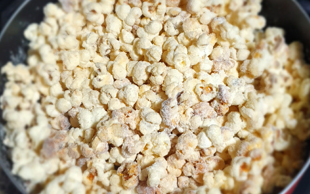 Pipoca com leite ninho