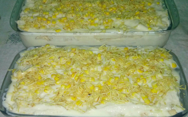 Torta salgada com pão de forma