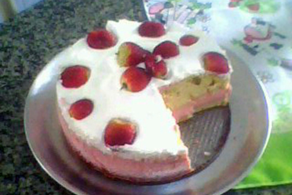 Bolo de morango especial