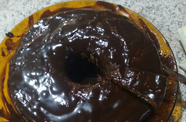 Bolo de chocolate tradicional