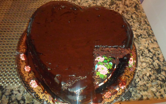 Bolo de chocolate de liquidificador