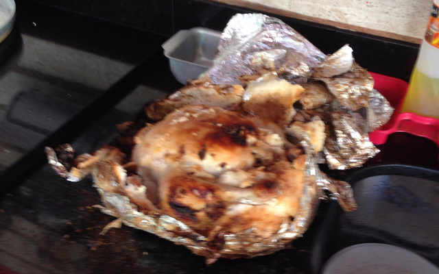 Frango na cauera (enterrado)