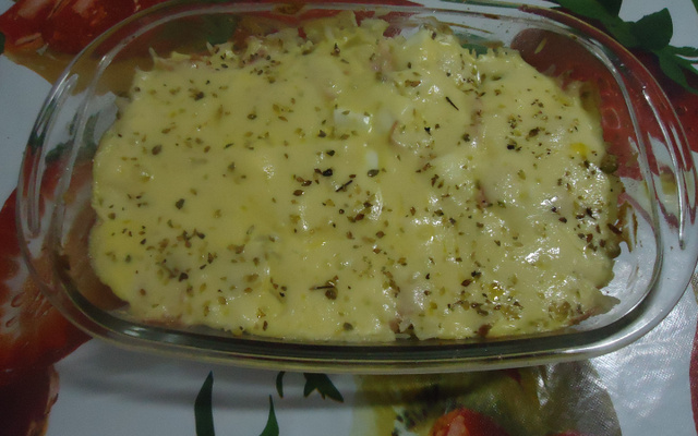 Arroz com presunto e requeijão cremoso