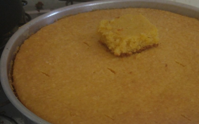 Bolo de milho verde cremoso