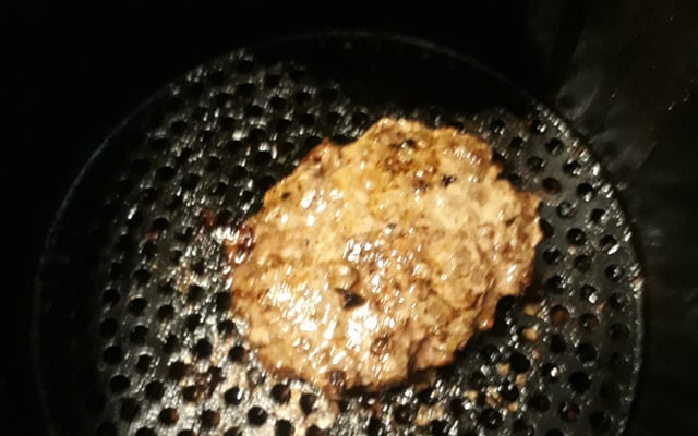 Hambúrguer na air fryer