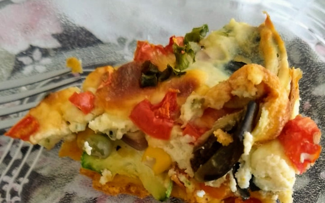 Deliciosa torta de legumes e ricota