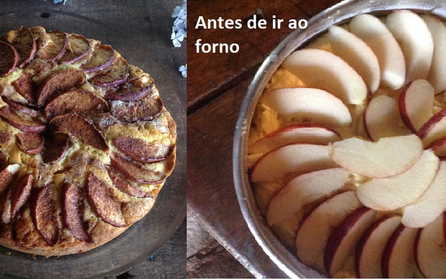 Bolo de maçã com canela