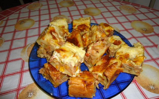 Torta cremosa de atum