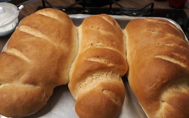 Pão de casa delicioso