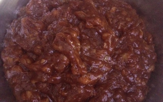 Doce de banana com chocolate