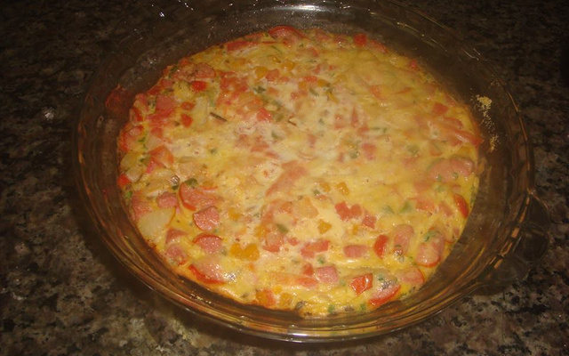 Omelete assado