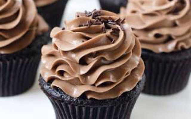 Cupcake de creme de avelã