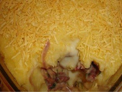 Escondinho de carne seca e bacon