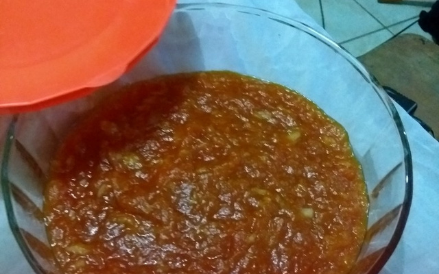 Doce de mamão maduro da Emeliza