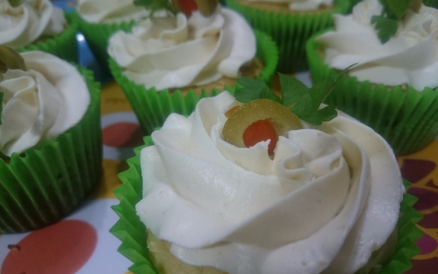 Cupcakes salgados da Aline