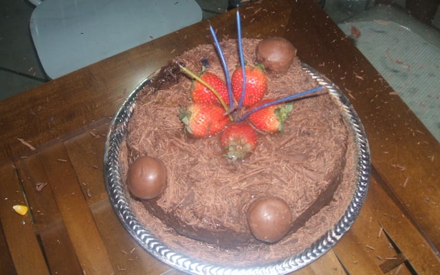 Bolo de chocolate e Nutella da Junia
