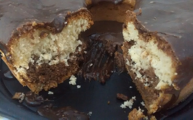 Bolo mármore para lanche