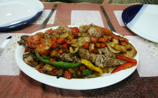 Bisteca suína bagunçada