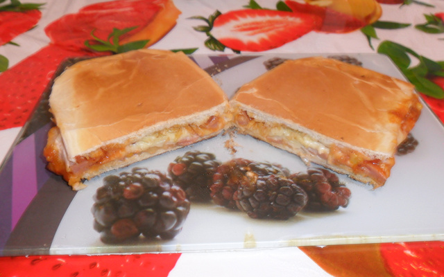 Cachorro quente prensado