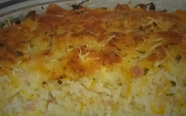 Arroz de forno fácil e saboroso