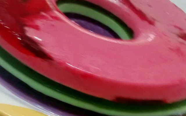 Gelatina Colorida em camadas