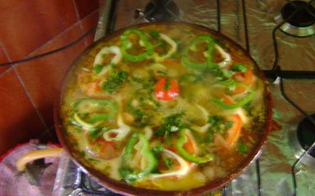 Moqueca de peixe vermelho