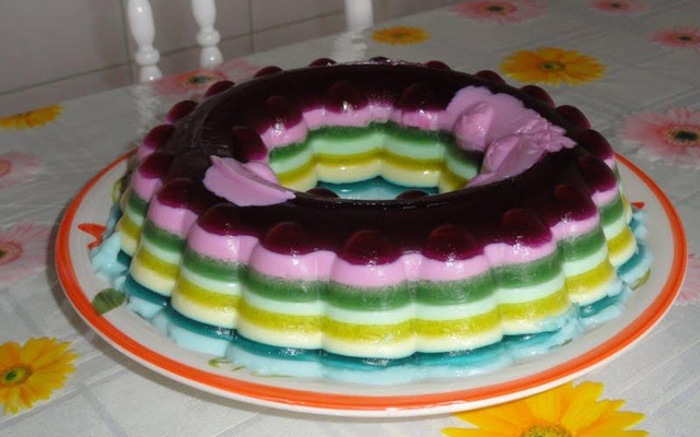 Arco-Iris de Gelatina