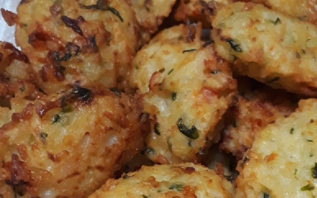 Bolinho de arroz prático