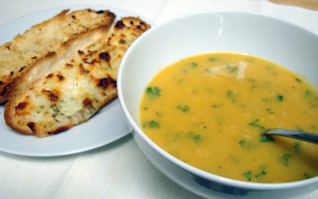 Sopa cremosa de legumes