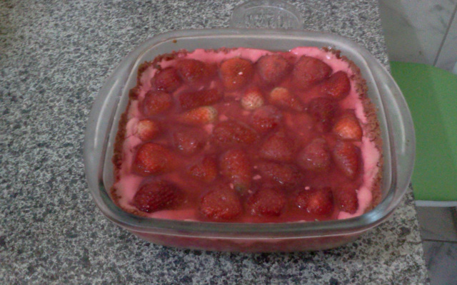 Torta de morango do Lelo