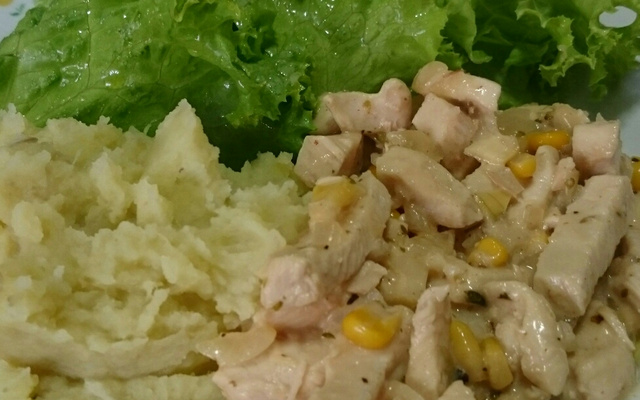 Frango com laranja e gengibre