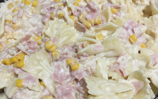 Macarrão gravatinha delicioso