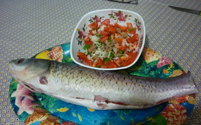 Peixe recheado