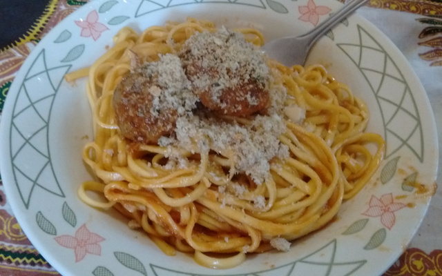 Spaghetti à la pangritata povera