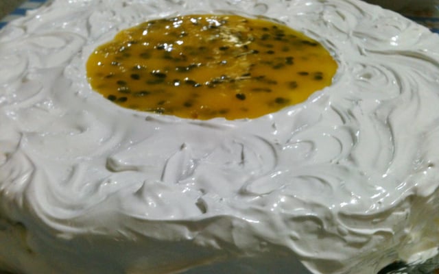 Bolo mousse de maracujá