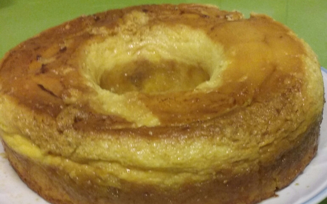 Bolo pudim de laranja