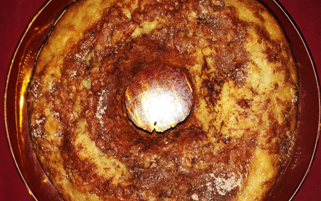 Bolo de banana com canela