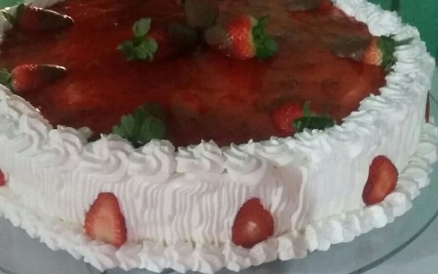 Recheio de morango para bolos