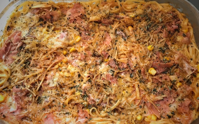 Macarrão talharim de forno