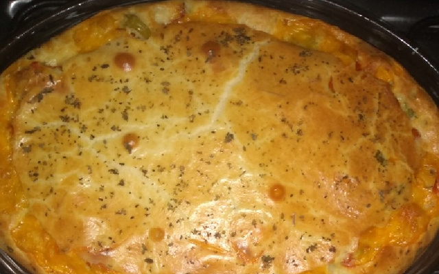 Torta rápida de salsicha