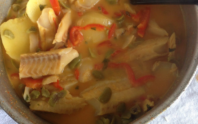 Bacalhau com leite de coco