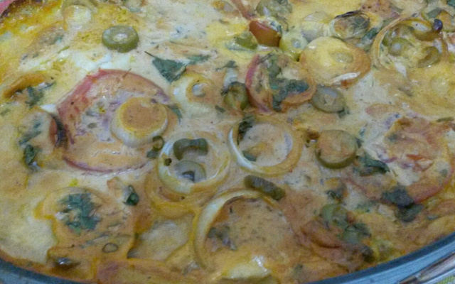 Filé de peixe ao forno