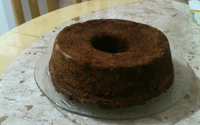 Bolo colonial de maçã e banana