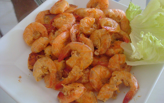 Camarão na pressão (no alho e óleo)