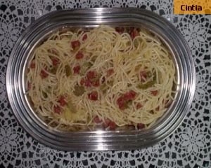 Macarrão com salaminho