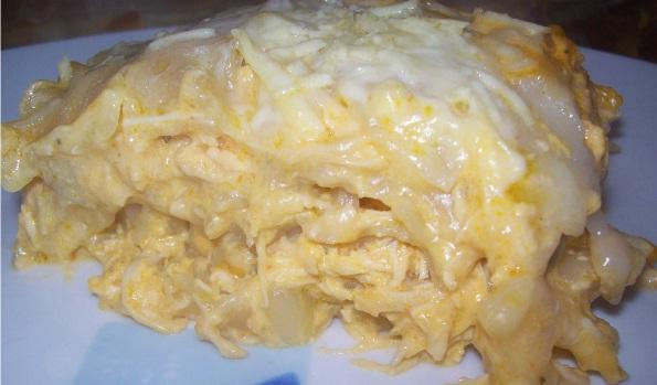 Lasanha de frango ao molho branco