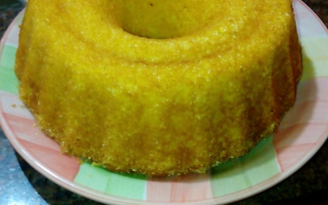 Bolo de milho e milharina
